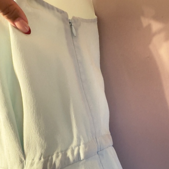 Aritzia Wilfred 100% Silk Midi Dress Light Mint Women Size 0 - Picture 5 of 8